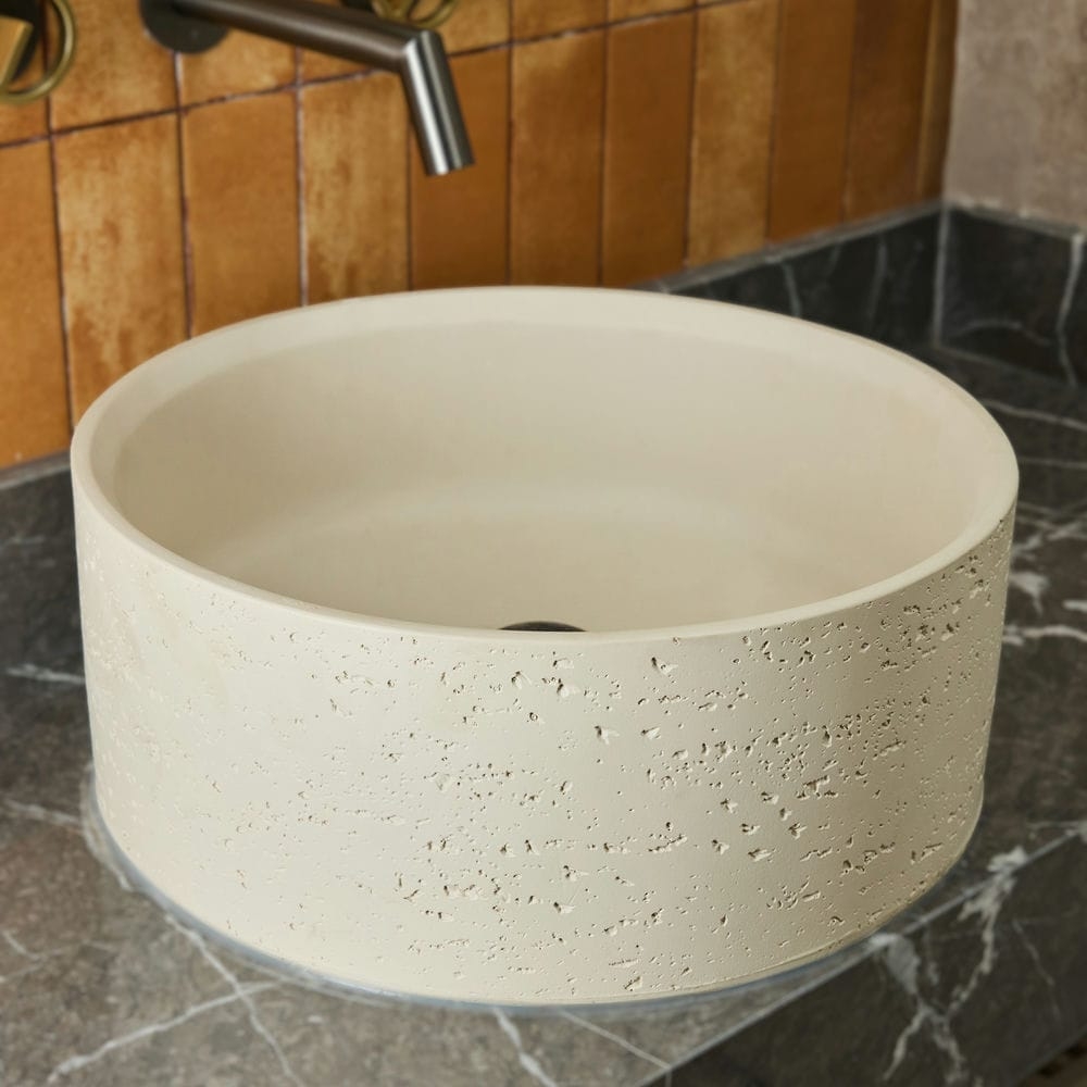 Rivius Mera - Lavabo Tròn Đá Tự Nhiên Tối Giản
