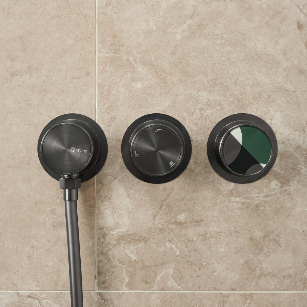 Rivius Aquadot – Bộ Vòi Sen Sắc Đen Tối Giản