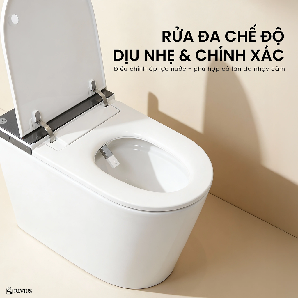 Rivius Luno – Bồn Cầu Thông Minh Công Nghệ Flagship