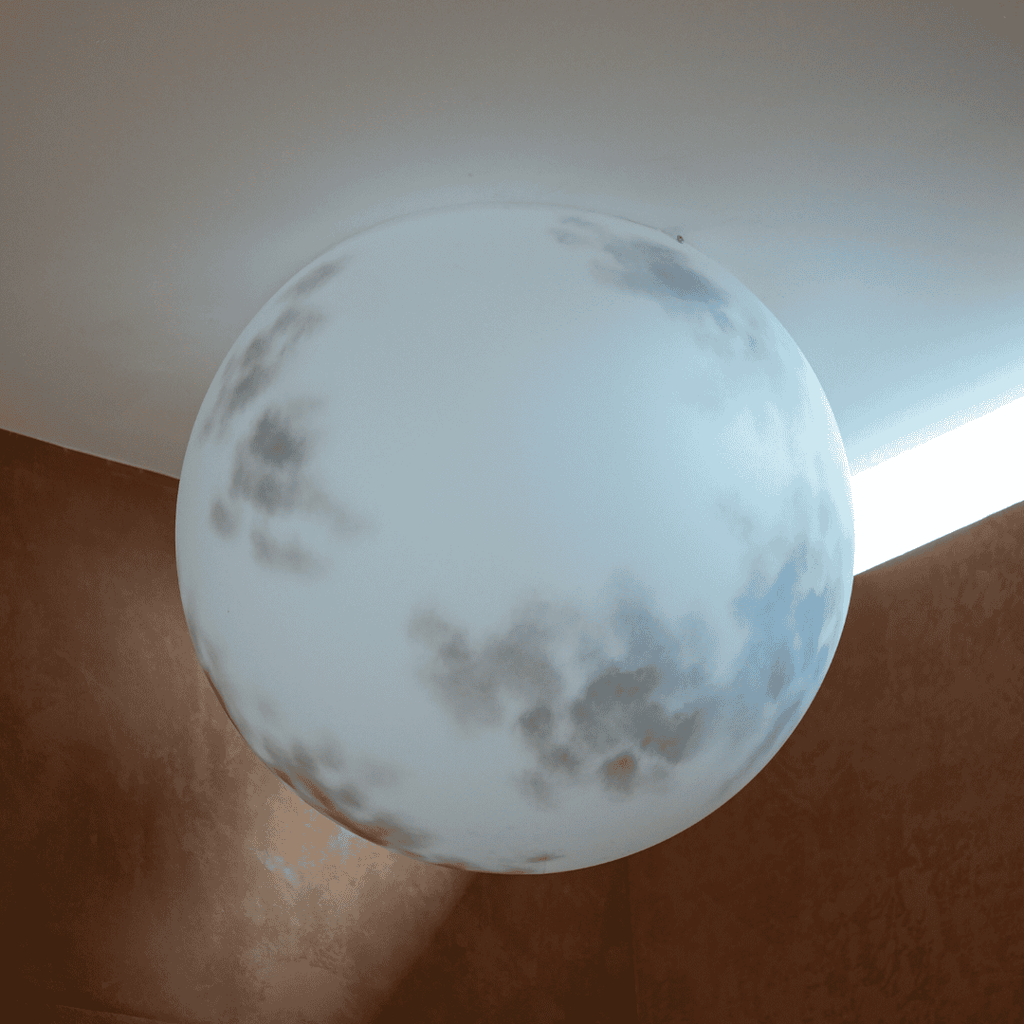 Rivius Lunelle – Đèn Ốp Trần Cầu Mờ Hiệu Ứng Ánh Trăng