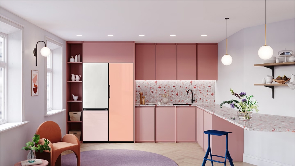 Mặt Cửa Tủ Lạnh 1 Cánh Samsung BESPOKE - Hồng Đào