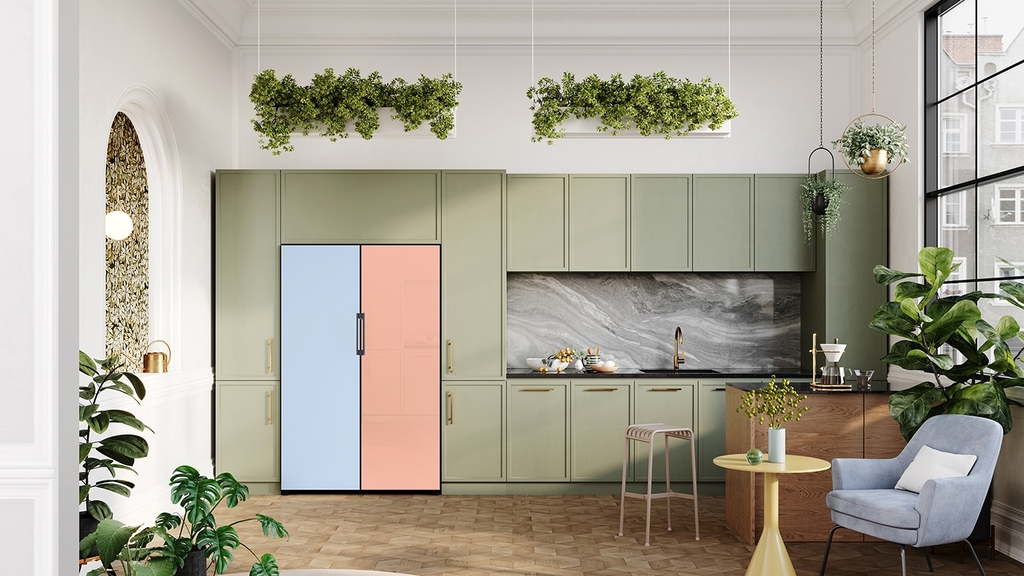Mặt Cửa Tủ Lạnh 1 Cánh Samsung BESPOKE - Hồng Đào