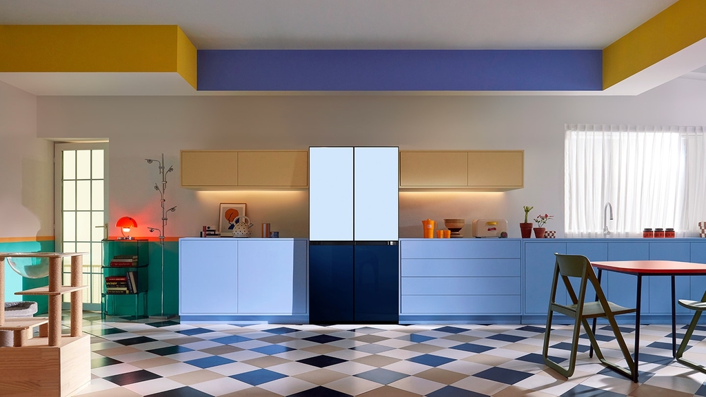 Mặt Tủ Bespoke (Tủ Lạnh 4 Cửa - Mặt Dưới) - Xanh Skyblue