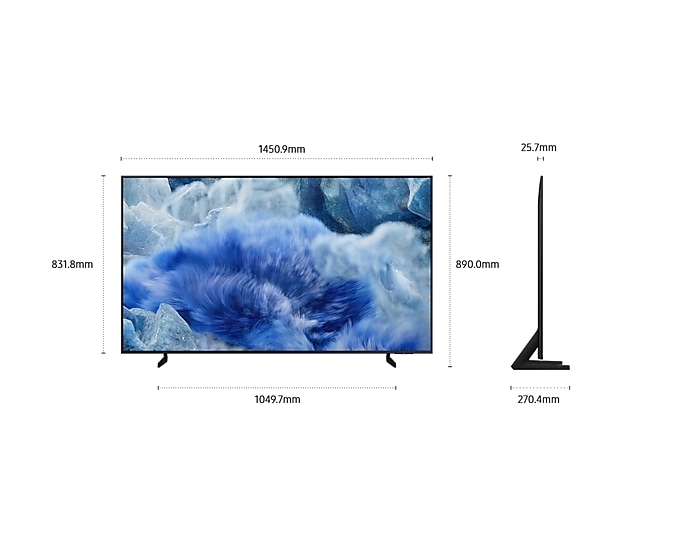 65 Inch QLED Q8FA 4K Samsung Vision AI Smart TV (2025)