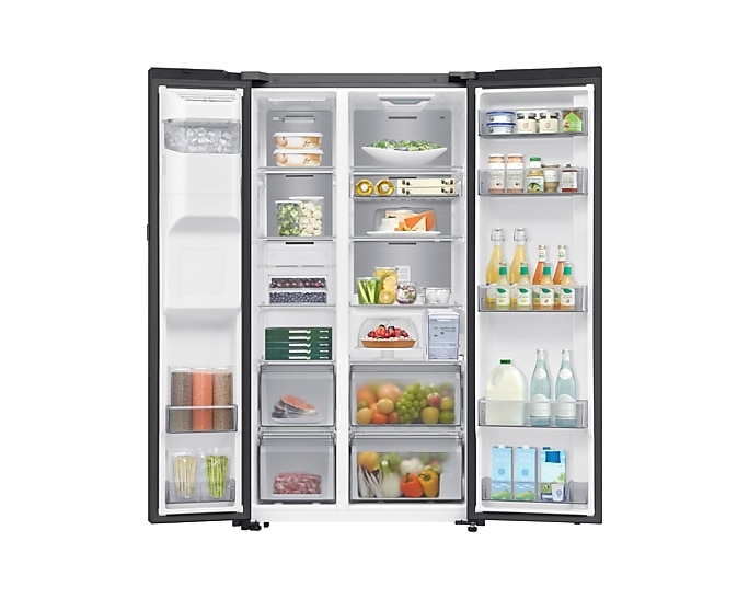 634L Tủ Lạnh Bespoke AI Side by Side -Mở Cửa Tự Động, Đen