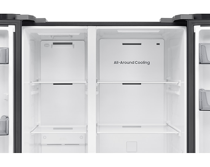 655L Tủ Lạnh Bespoke AI Side by Side -SpaceMax™, Đen
