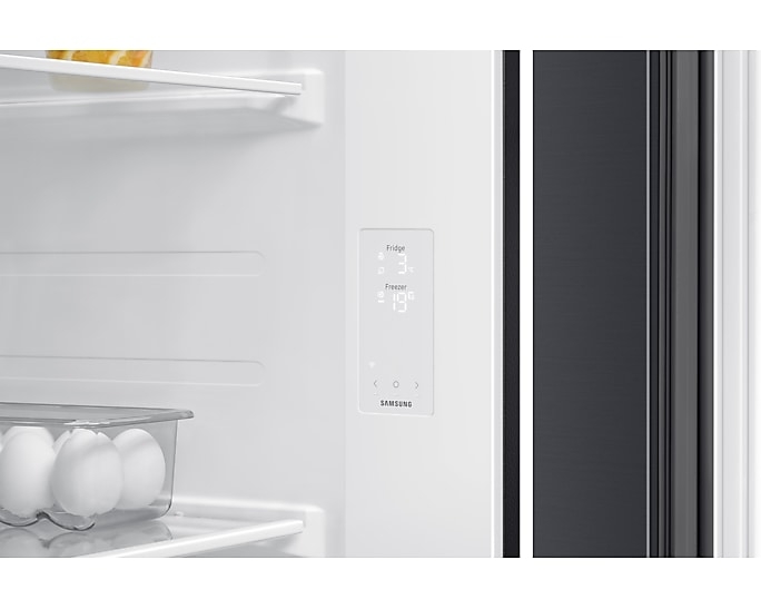655L Tủ Lạnh Bespoke AI Side by Side -SpaceMax™, Đen