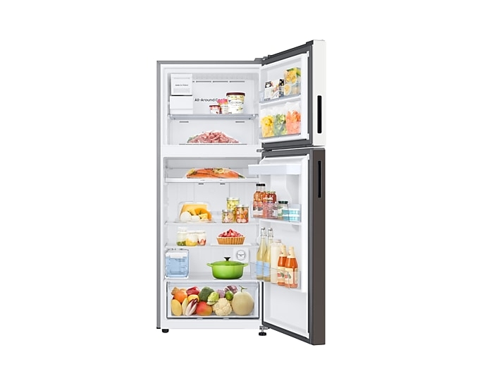 382L Tủ Lạnh Bespoke AI Đông Trên -Optimal Fresh+, Nâu
