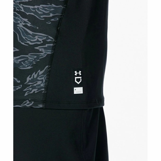 Áo Under Armour Chính hãng - UA Heatgear Comfort Fitted Novelty  - Màu Đen | JapanSport 1384734-001