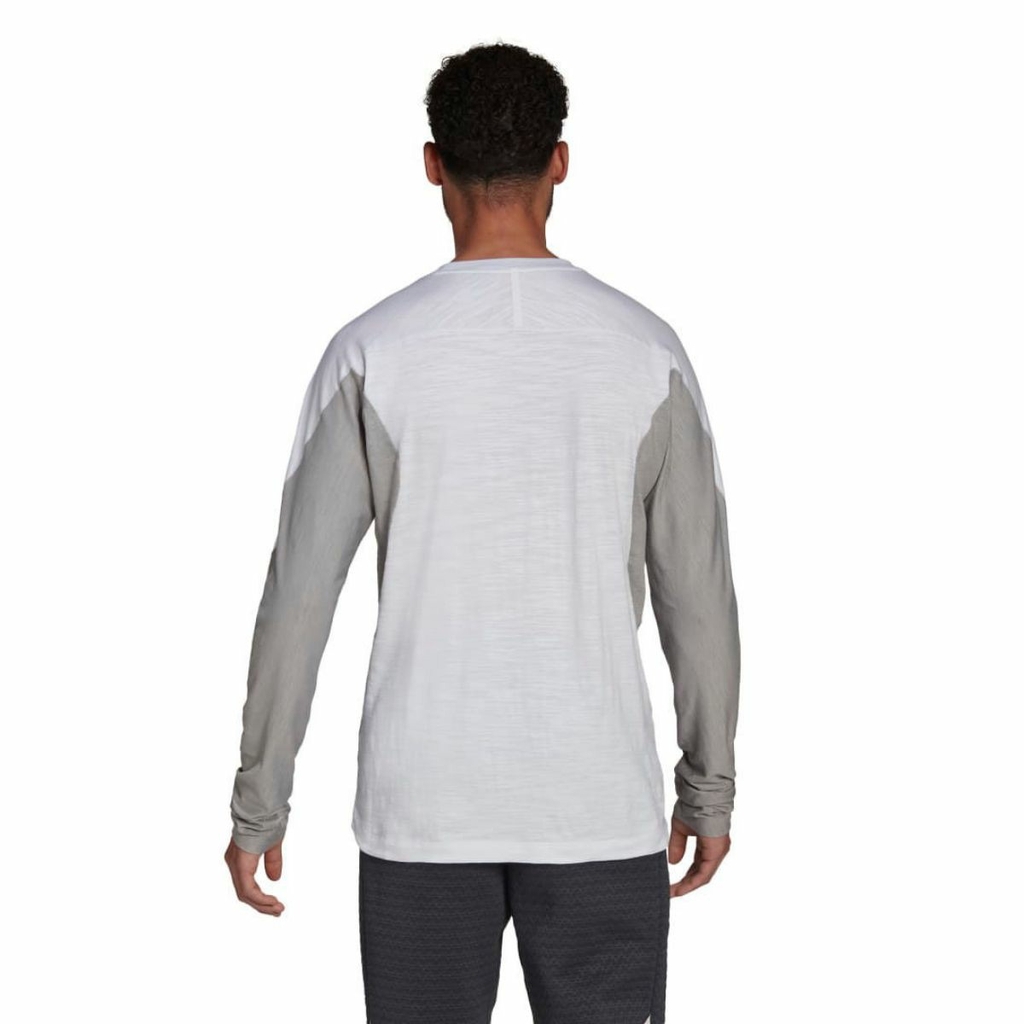Áo Khoác Adidas Chính Hãng - Wellbeing Training Long Sleeve Tee - Màu Xám | JapanSport HC4157