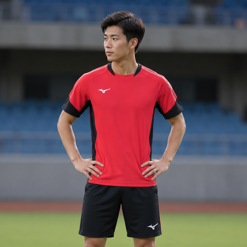 Áo Phông Mizuno Chính Hãng - Soccer wear - Màu Đỏ | JapanSport P2MAC021-62