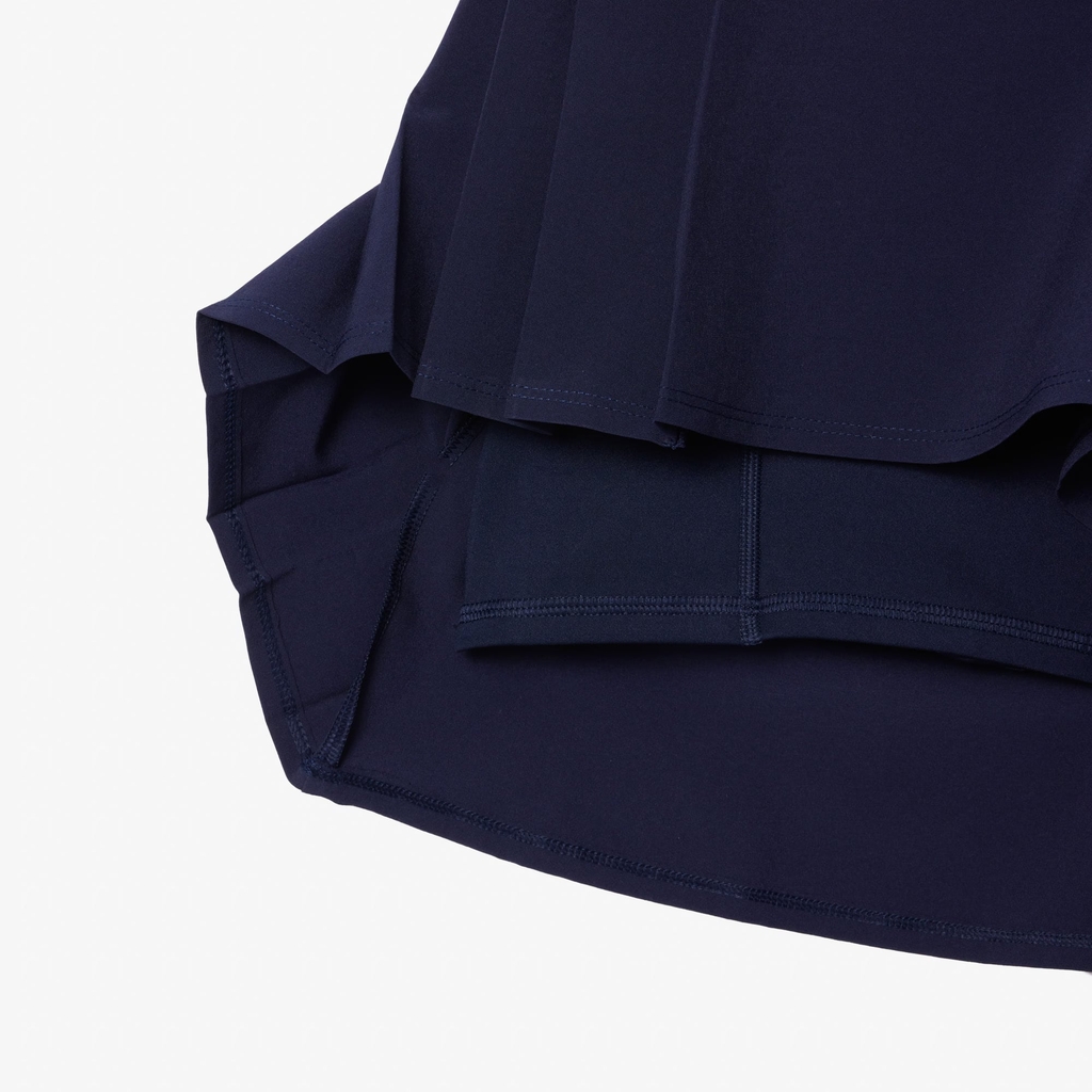 Chân Váy Lacoste Nữ Chính Hãng - Lined Ultra Dry Stretch Golf Skirt - Màu Navy | JapanSport JF9433-51-423