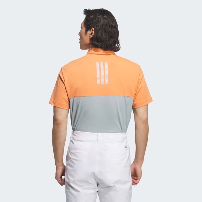 Áo Polo Adidas Nam Chính Hãng - COLOR BLOCK SHORT SLEEVE - Màu  Dusky Orange / Wonder Sage | JapanSport KB4833