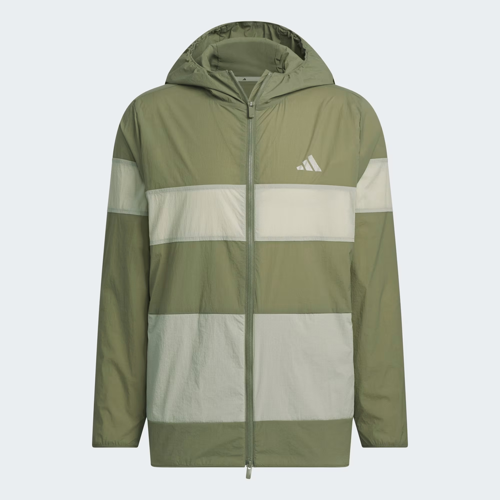 Áo Khoác ADIDAS Nam Chính Hãng - 3-Stripe Wind Jacket - Màu Olive | JapanSport JF6305