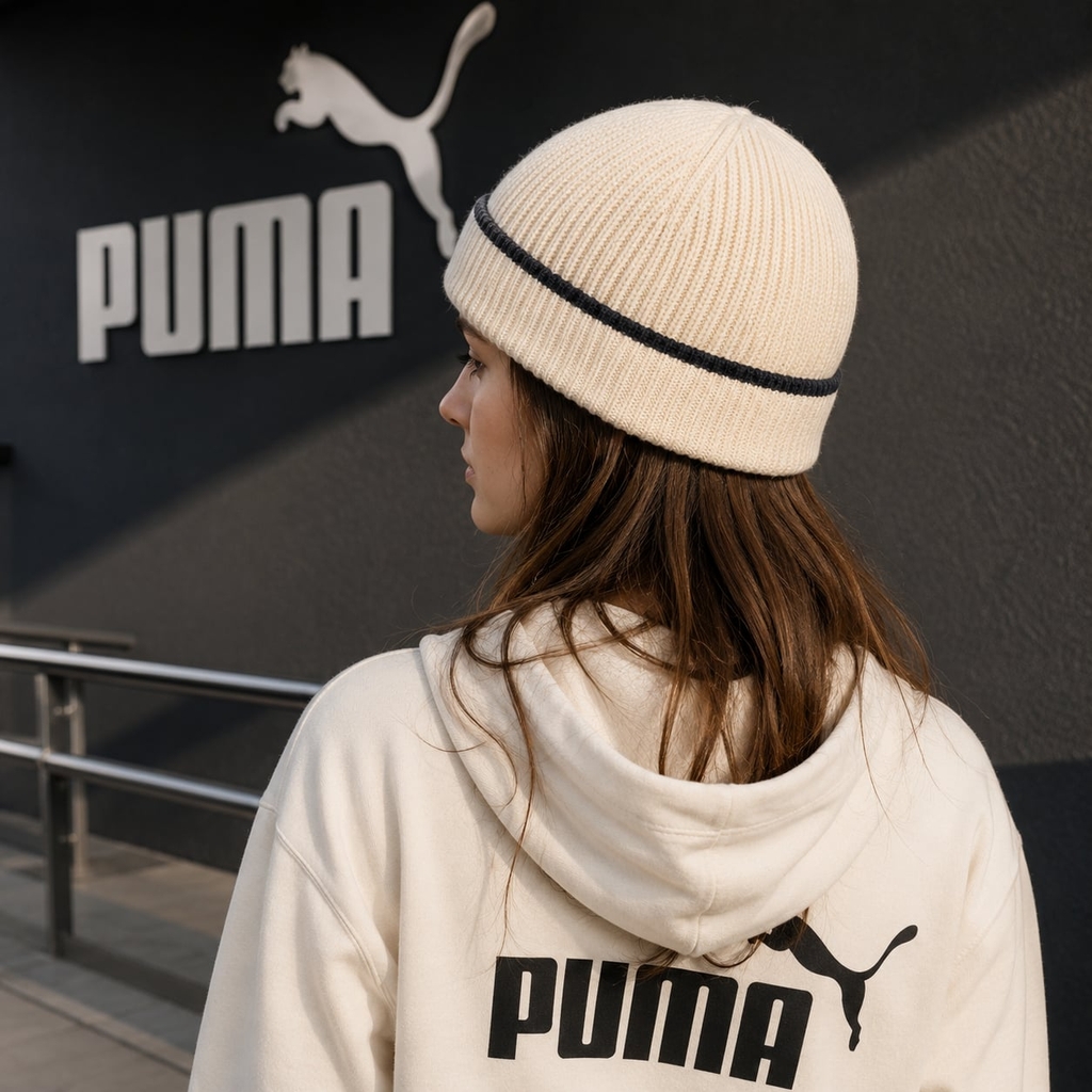 Mũ len Puma Chính Hãng - Mid Crown Beanie Alpine Snow - Màu Kem | JapanSport 026413-01