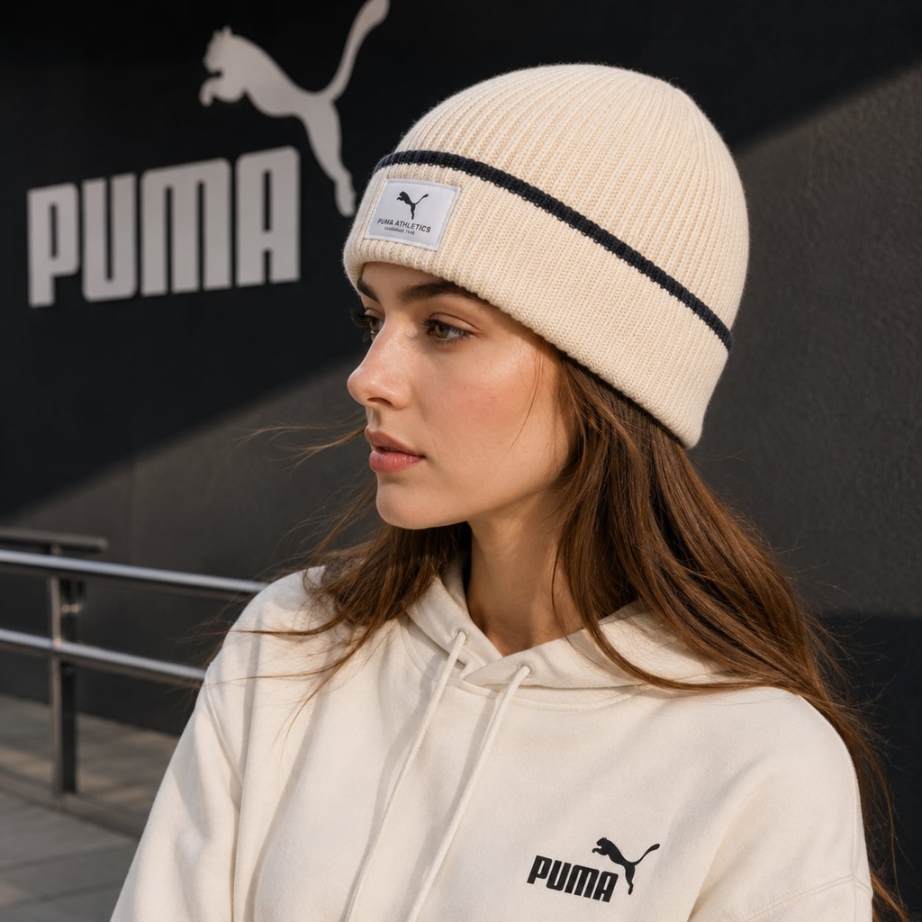 Mũ len Puma Chính Hãng - Mid Crown Beanie Alpine Snow - Màu Kem | JapanSport 026413-01