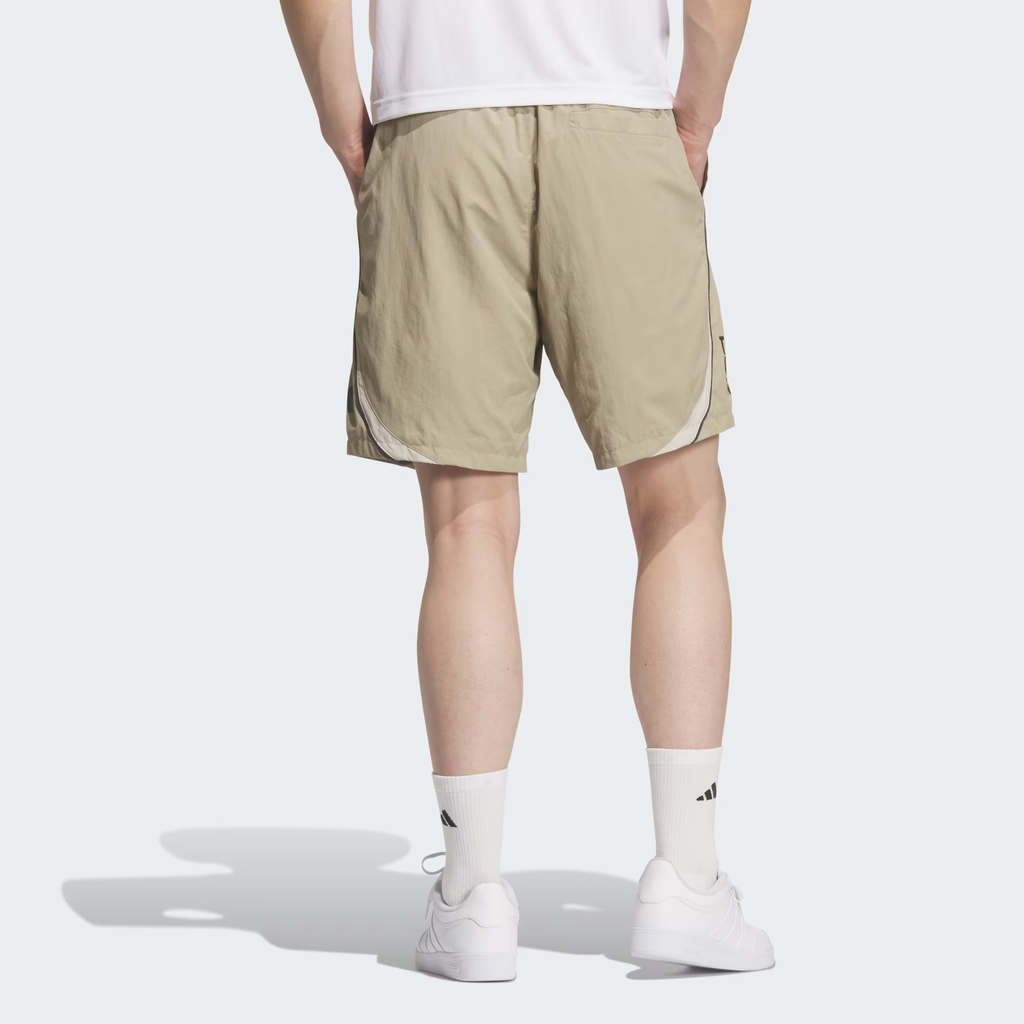 Quần Short Adidas Nam Chính Hãng - Brand Love Loose Fit Light Woven - Màu Be | JapanSport KF3695