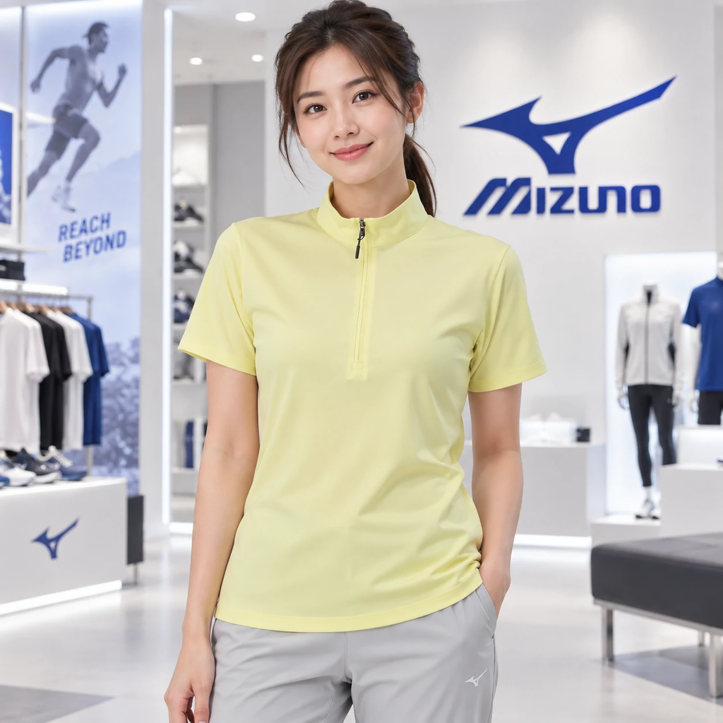 Áo Polo Mizuno Nữ Chính Hãng - Outdoor Travel & Walking Wear - Màu Vàng | JapanSport B2MA0261-44