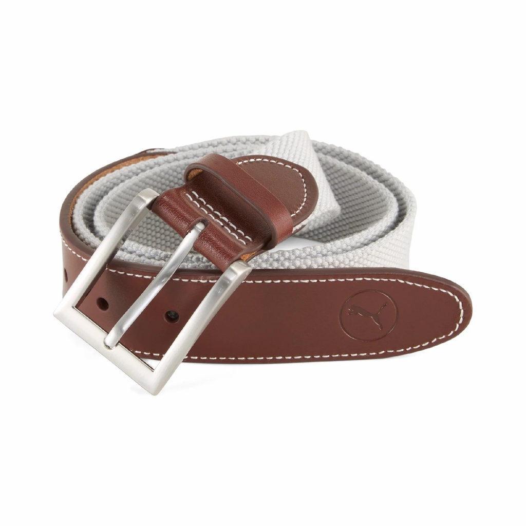 Thắt Lưng Puma Chính Hãng - Needlepoint Canvas Belt - Màu be | JapanSport 054777-02
