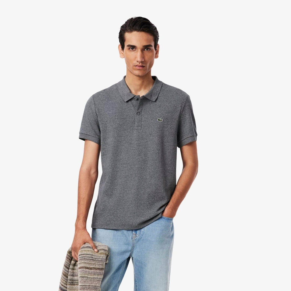 Áo Polo Lacoste Nam Chính hãng - Pima Cotton Polo - Màu Xám | JapanSport DH2050-51-E8G