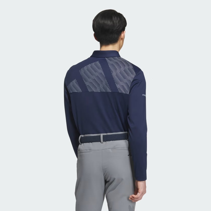 Áo Polo Adidas Nam Chính Hãng - AEROREADY Big Badge of Sport Long Sleeve - Màu Xanh | JapanSport HY0929
