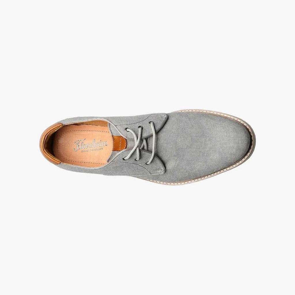 Giày Florsheim Nam Chính Hãng - Canvas Plain Toe Oxford - Màu Xám | JapanSport 14273-020