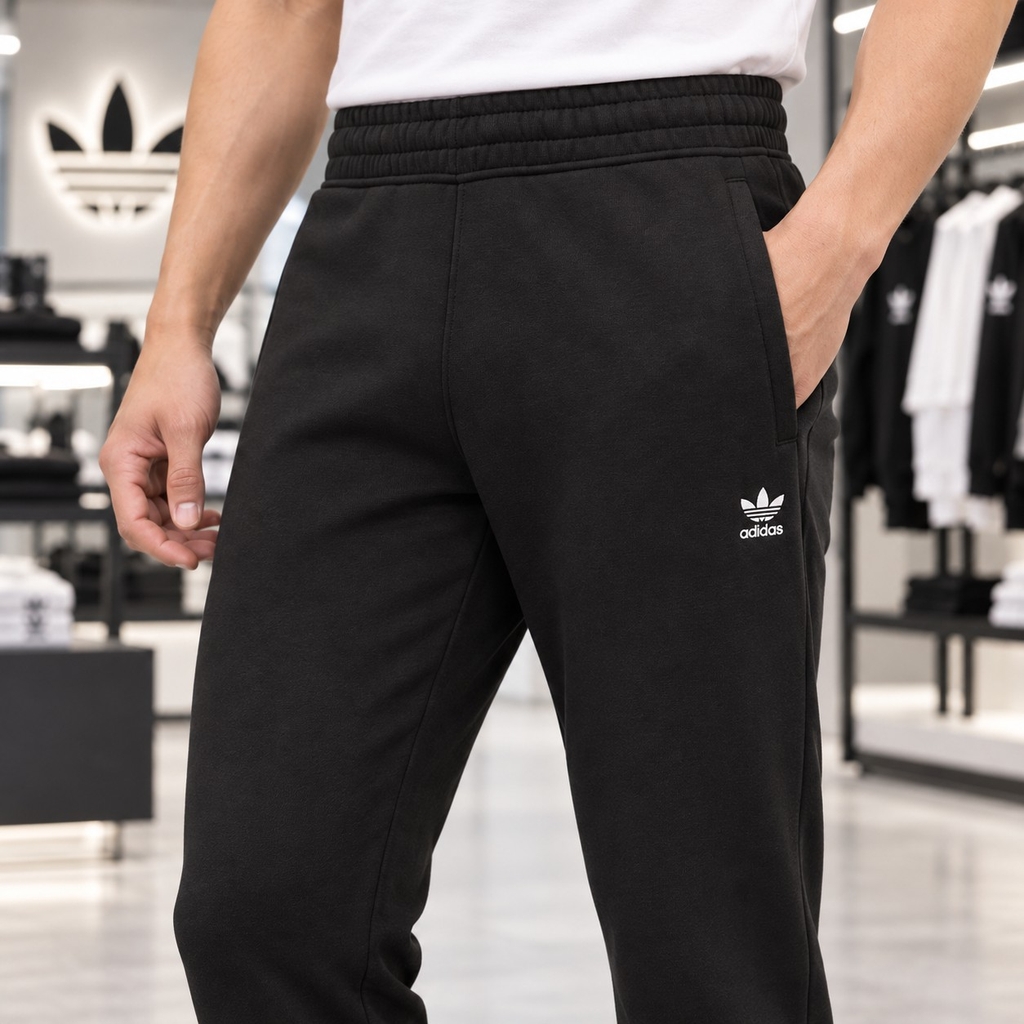 Quần Adidas Chính Hãng - Trefoil Essentials Pants - Đen | JapanSport   IY7361