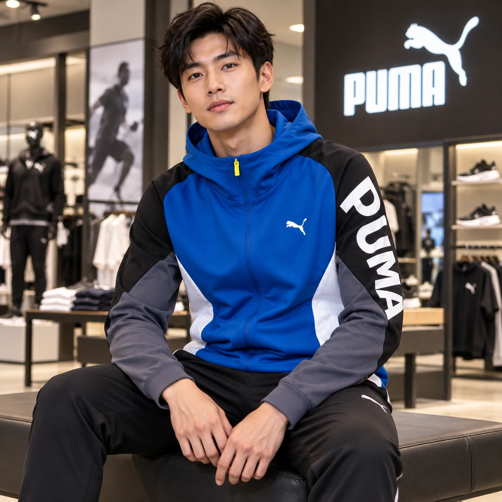 Áo Khoác Puma Chính Hãng -  TAD Knit Jacket - Màu xanh  | JapanSport 527046-45