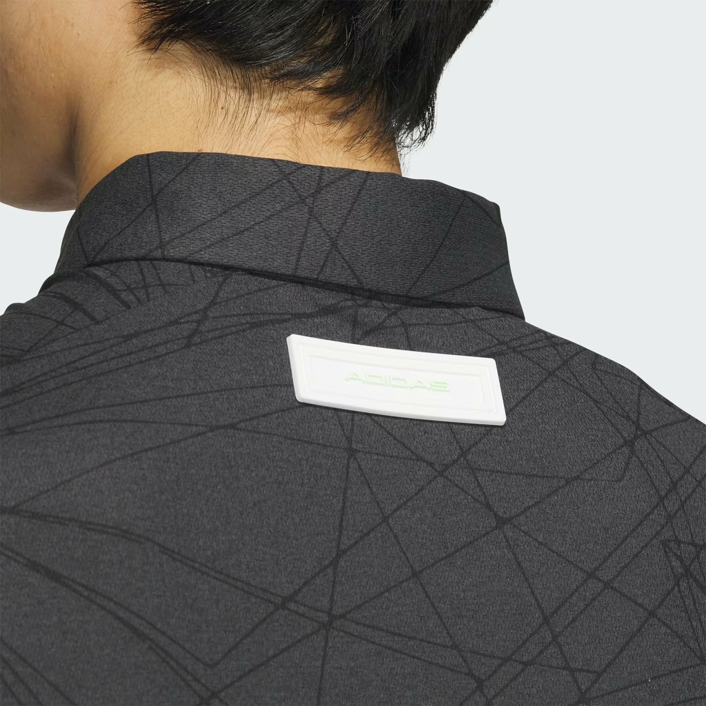 Áo Polo Adidas Chính Hãng - Raybeam Print Dry Short Sleeve - Màu Đen | JapanSport IN6600