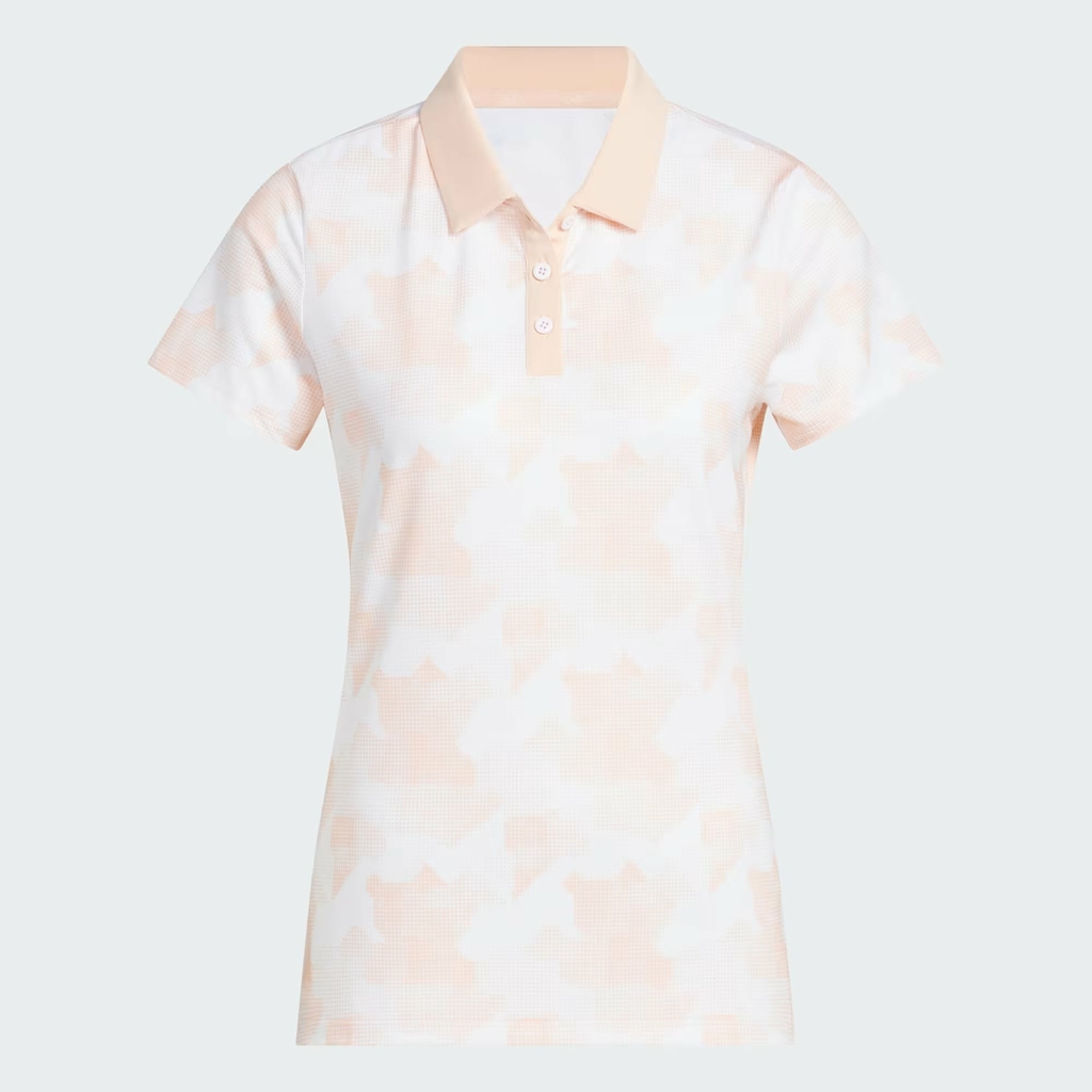 Áo Polo Adidas Nữ Chính Hãng - Ultimate365 Printed Blanket - Màu Hồng | Japansport JC6764