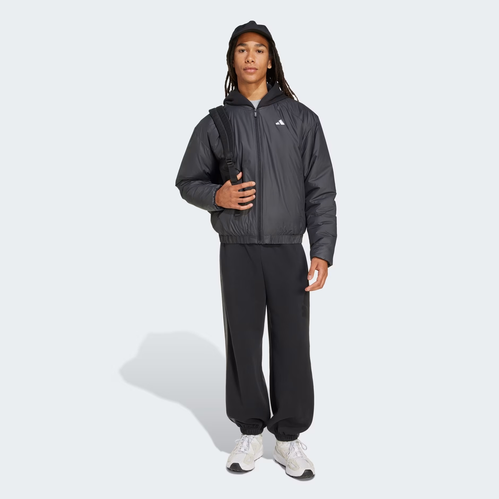 Áo Khoác Adidas Nam Chính Hãng - Essentials Holiday CLIMAWARM Insulated Bomber - Đen | JapanSport JL5075