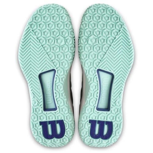 Giày Tennis Wilson Chính hãng - Wilson Intrigue Tour OC White  - Màu Trắng / Nâu / Xanh | JapanSport Wrs340110