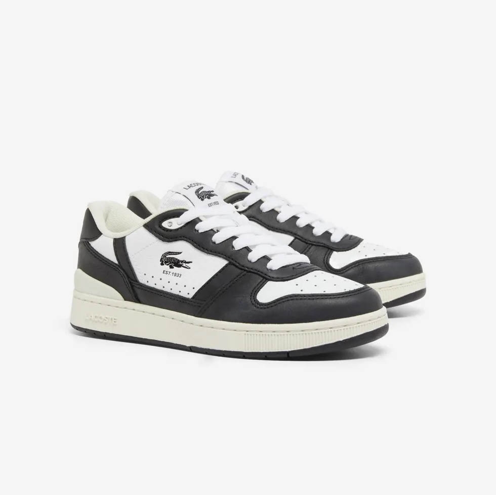 Giày Lacoste Nữ Chính Hãng - Women's Sneakers T-Clip Set - Màu Đen/Trắng | JapanSport 7-48SFA0052147