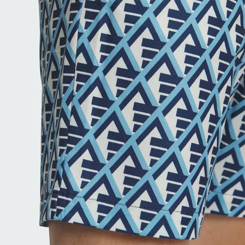 Quần Short Adidas Chính Hãng - Printed Shorts - Màu Xanh Trắng | JapanSport IN9027