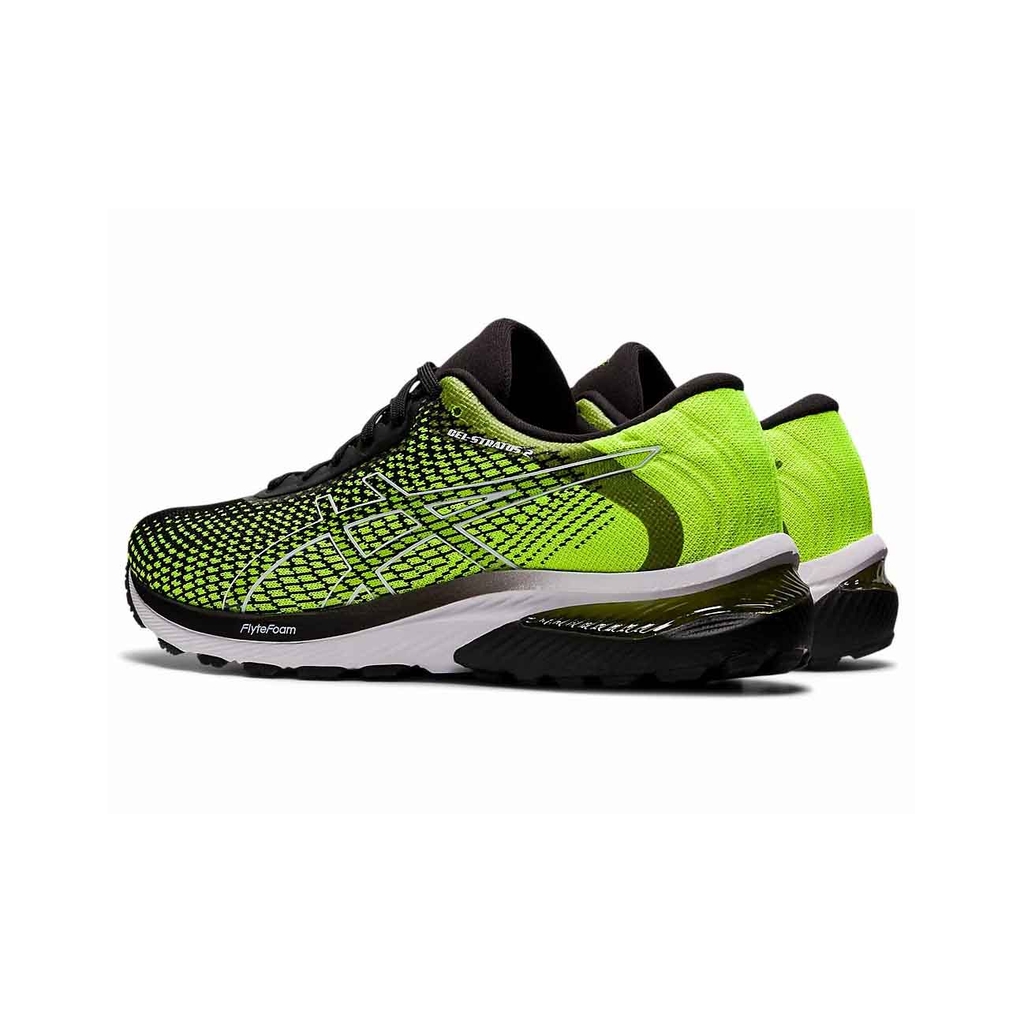 Giày chạy bộ nam Asics Chính hãng - GEL-STRATUS 2 KNIT - Xanh | JapanSport 1011B386-750