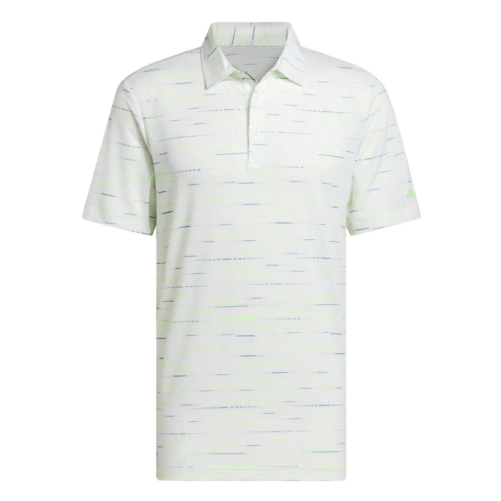 Áo Polo Adidas Chính Hãng -  Men's Ultimate365 Mesh Glimmer Print - Màu Trắng | JapanSport JL5275