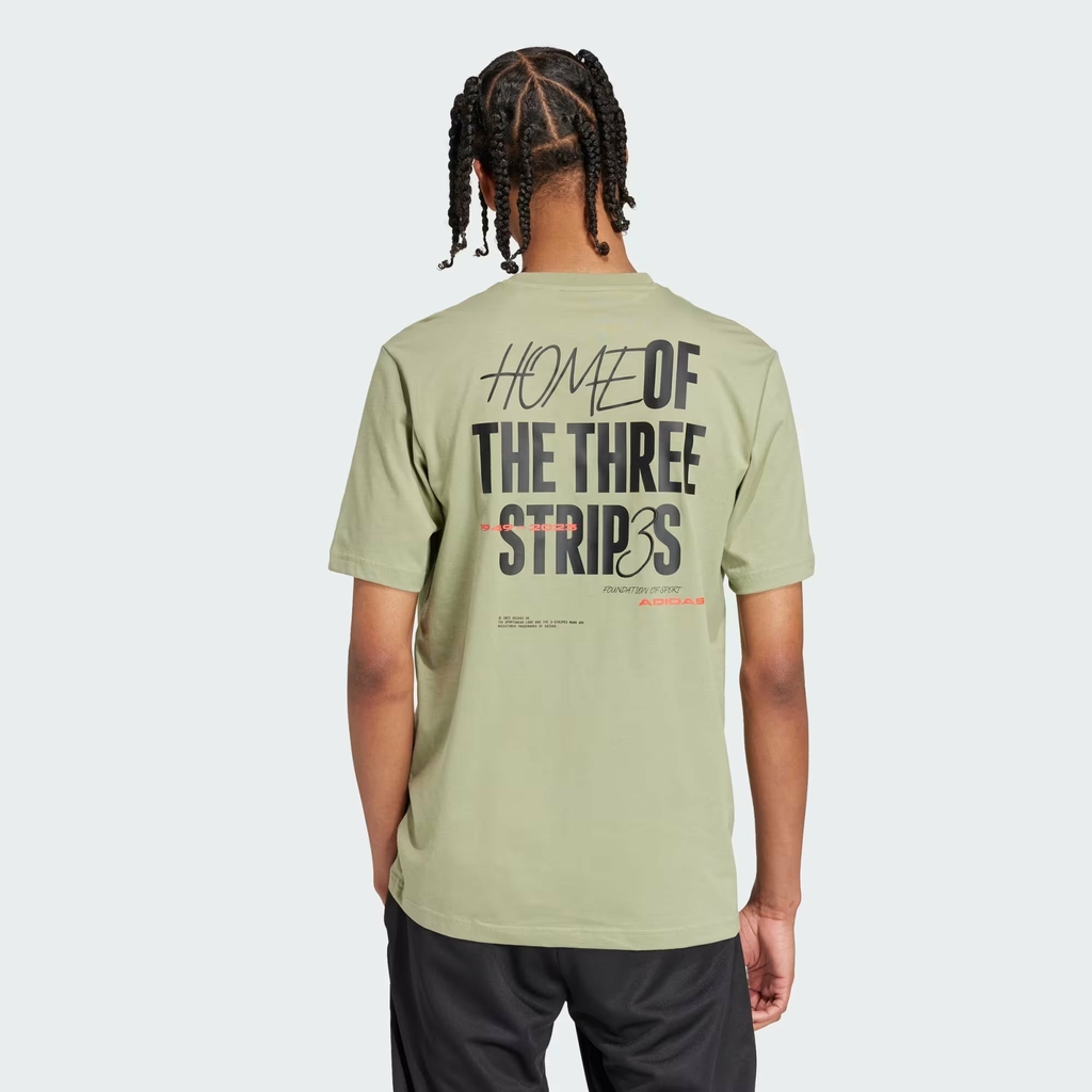 Áo Phông Adidas Nam Chính Hãng - Brand Love Signature Japaaphic Tee - Màu Xanh | JapanSport IW2682