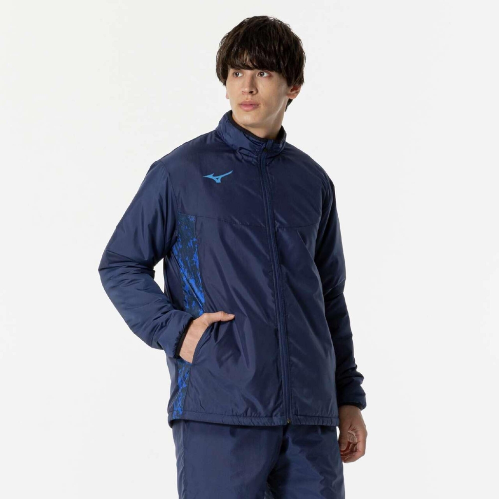 Áo Khoác Mizuno Chính Hãng - Soccer Warmer Jacket - Màu Xanh | JapanSport P2MEB520-11