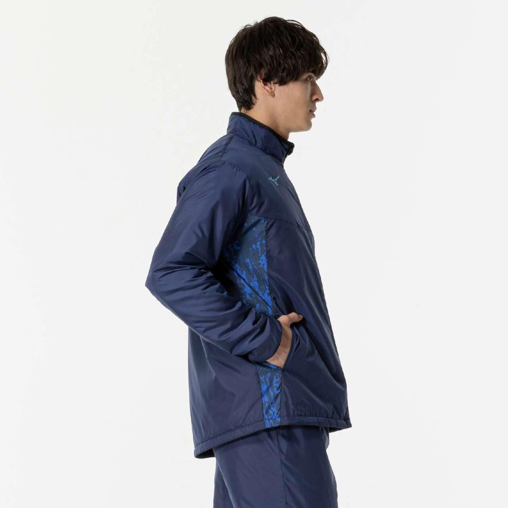 Áo Khoác Mizuno Chính Hãng - Soccer Warmer Jacket - Màu Xanh | JapanSport P2MEB520-11