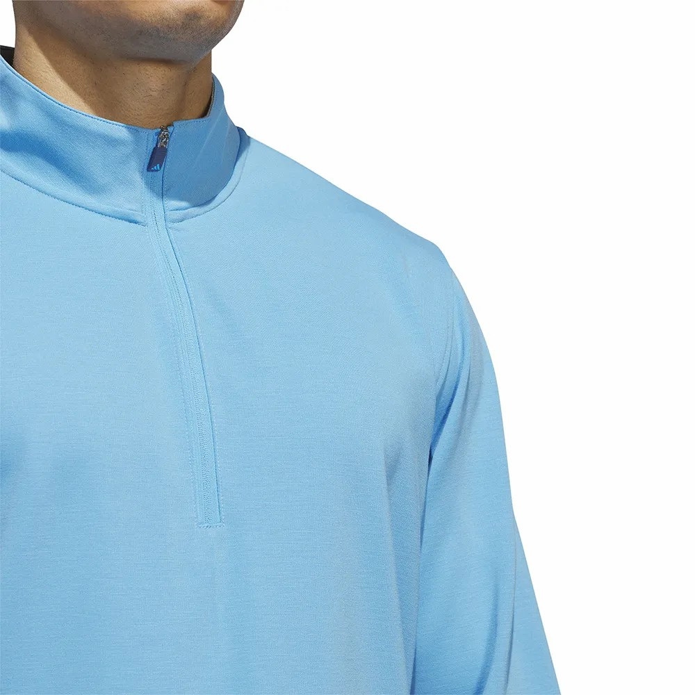 Áo Khoác Adidas Chính Hãng - Elevated Golf 1/4 Zip Sweatshirt - Màu Xanh | JapanSport IU4474