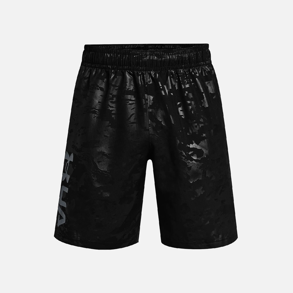 Quần Short Under Armour Chính Hãng - Woven Emboss Training Shorts - Màu Đen | JapanSport 1361432-001