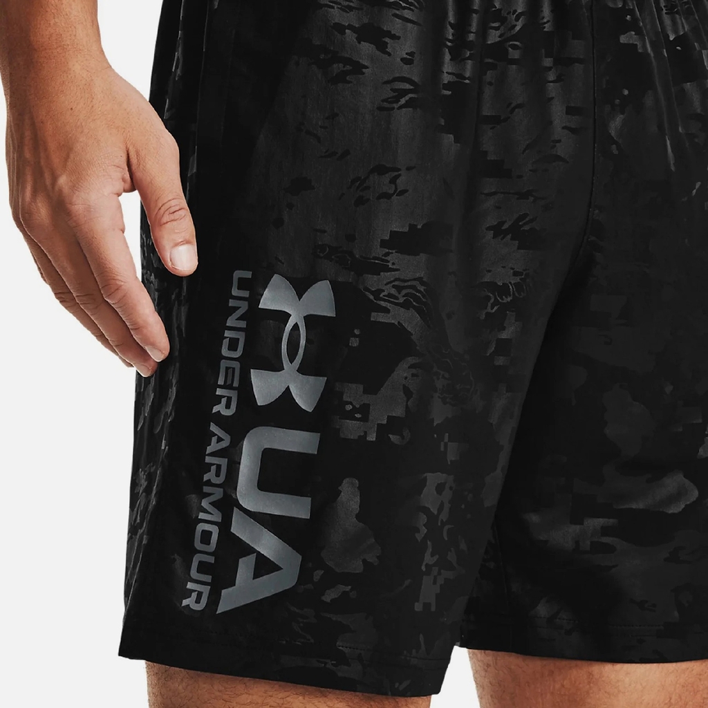 Quần Short Under Armour Chính Hãng - Woven Emboss Training Shorts - Màu Đen | JapanSport 1361432-001