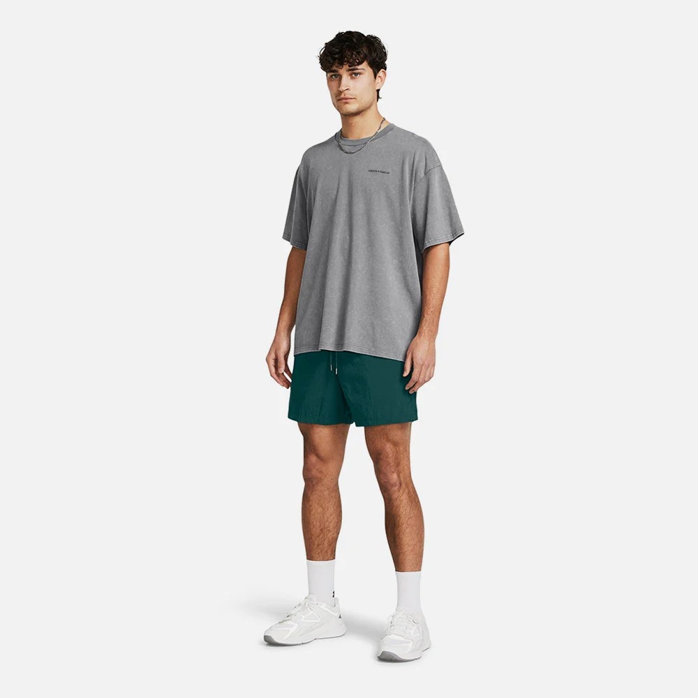 Quần Short Under Armour Chính Hãng - Crinkle Woven Volley - Màu Xanh | JapanSport 1383351-449