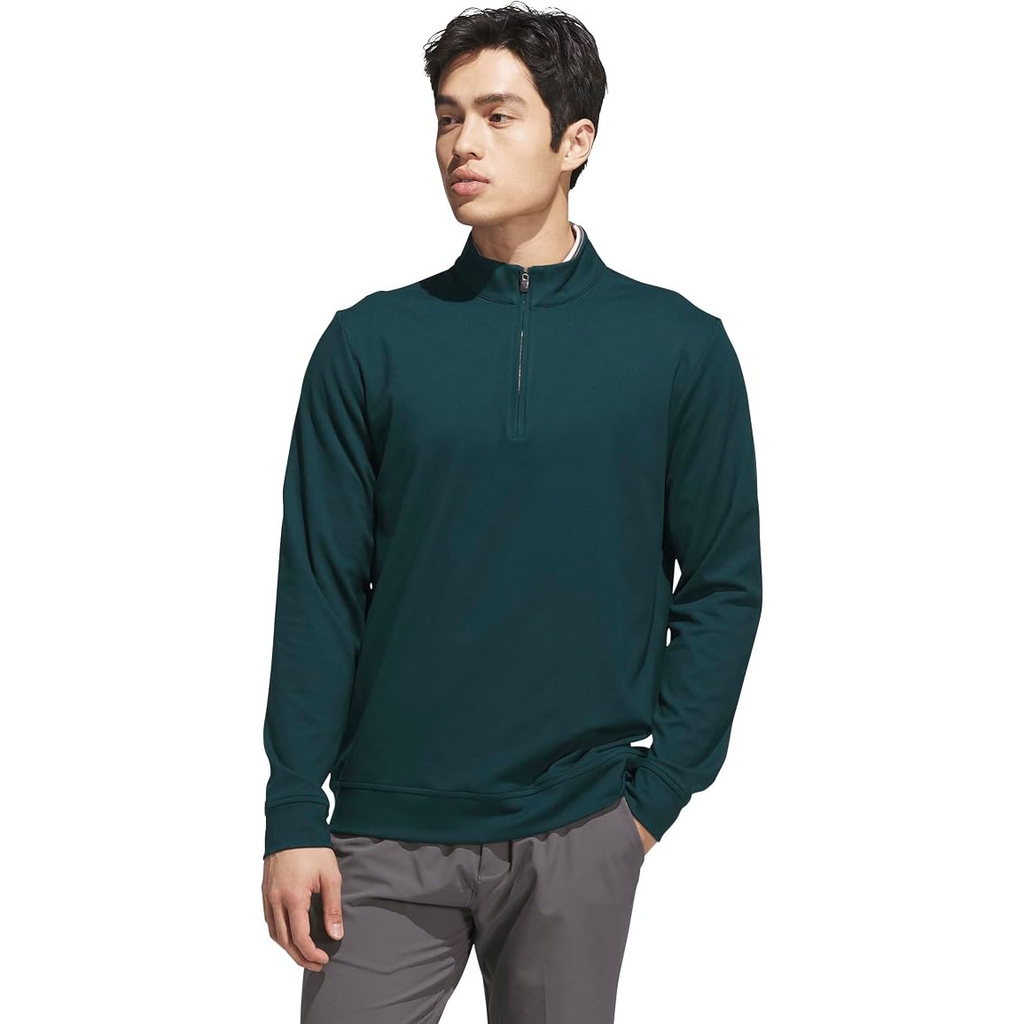 Áo Dài Tay Adidas Nam Chính Hãng - Ultimate365 Elevated Quarter-zip Jacket - Màu Xanh | JapanSport JL5322