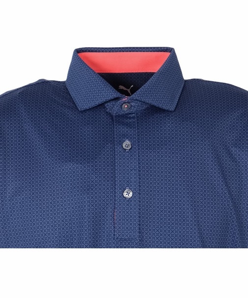 Áo Polo Puma Chính Hãng - Golf Wear MATTR TILE - Màu Navy | JapanSport 631989-01