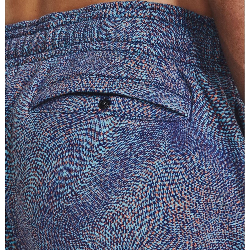 Quần Short Under Armour Chính Hãng - Mens Rival Fleece Printed Shorts - Màu Xanh | JapanSport 1376976-468