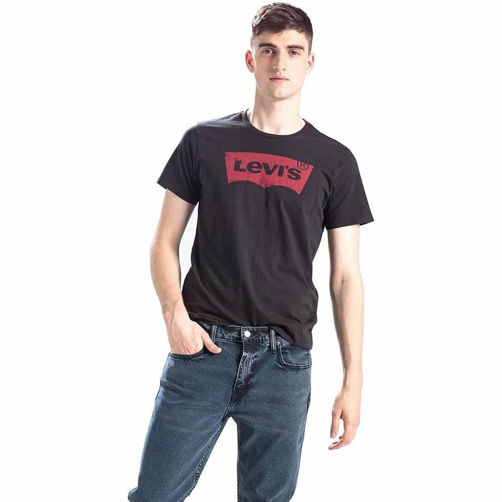 Áo Phông Levi's Chính Hãng - Pure Cotton Round Neck Classic Logo Short Sleeve Black - Màu Đen | JapanSport 17783-0198