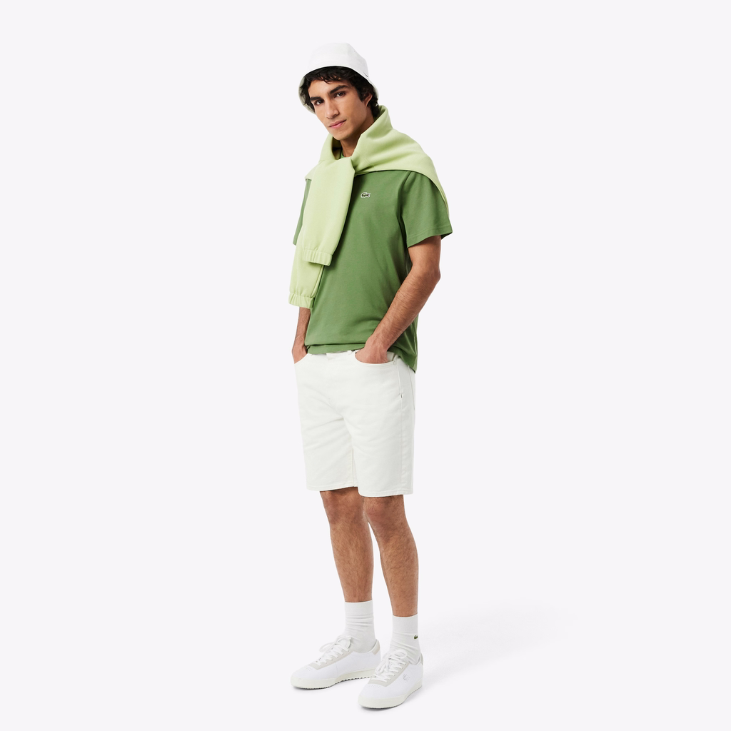Áo Phông Lacoste nam Chính hãng - Men's Cotton T-Shirt- Màu xanh  | JapanSport TH7318-51-02M