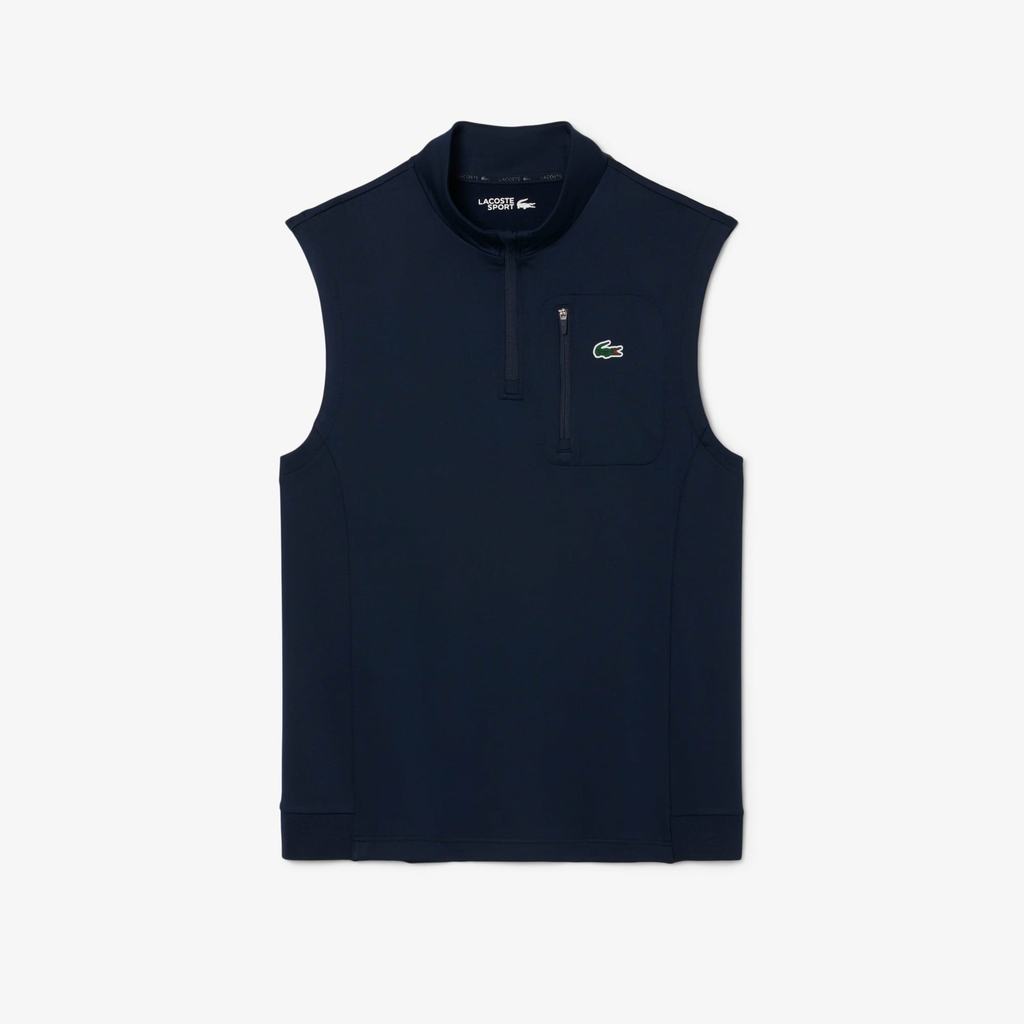 Áo Gile Lacoste Chính hãng - Half-Zip Layering Golf Vest - Màu Navy | JapanSport SH8957-51-166
