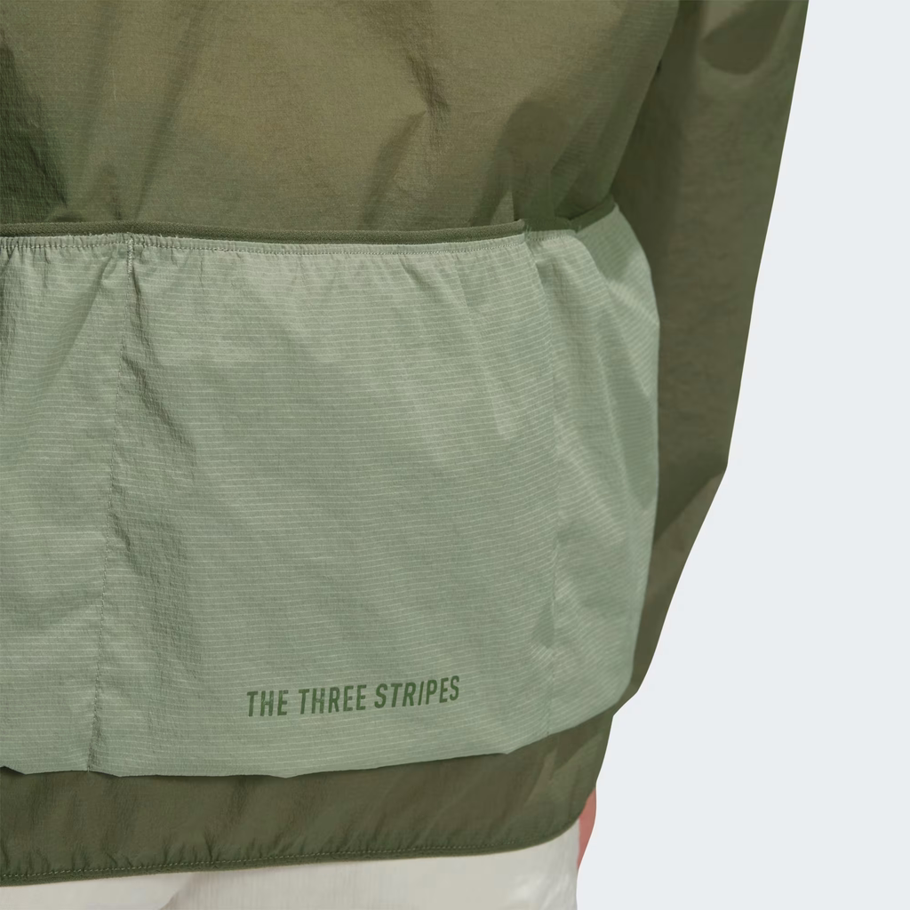 Áo Khoác ADIDAS Nam Chính Hãng - 3-Stripe Wind Jacket - Màu Olive | JapanSport JF6305